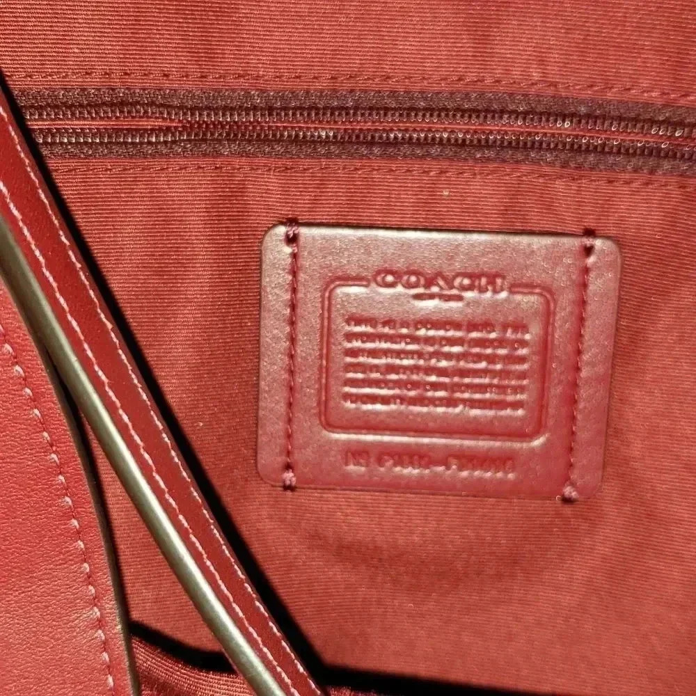 NEW, ‎COACH brand,  Red Wine/burgandy color,  shoudler bag - Picture 5 of 16
